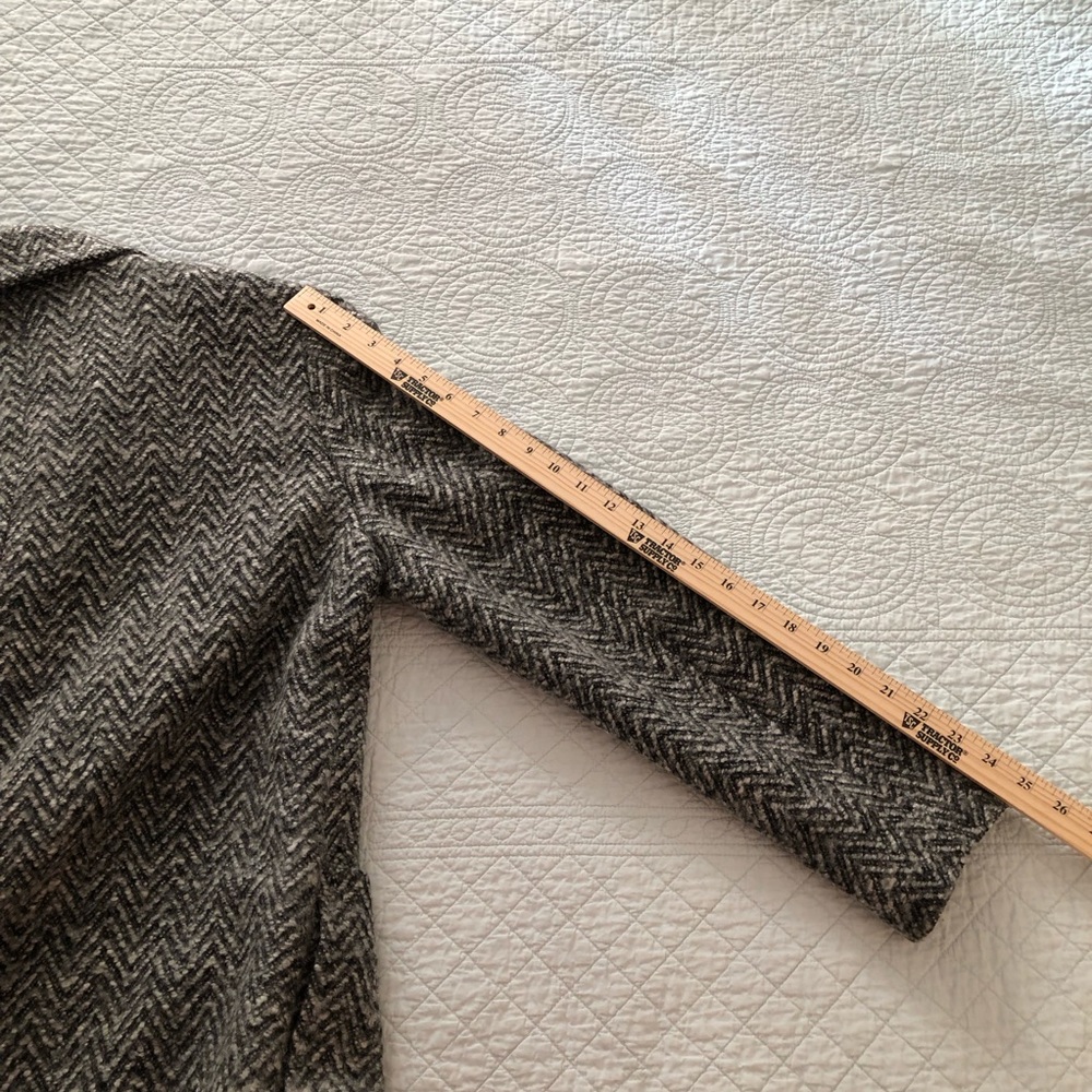 Zac Posen Boyfriend herringbone coat. Size 14. - Picture 10 of 10